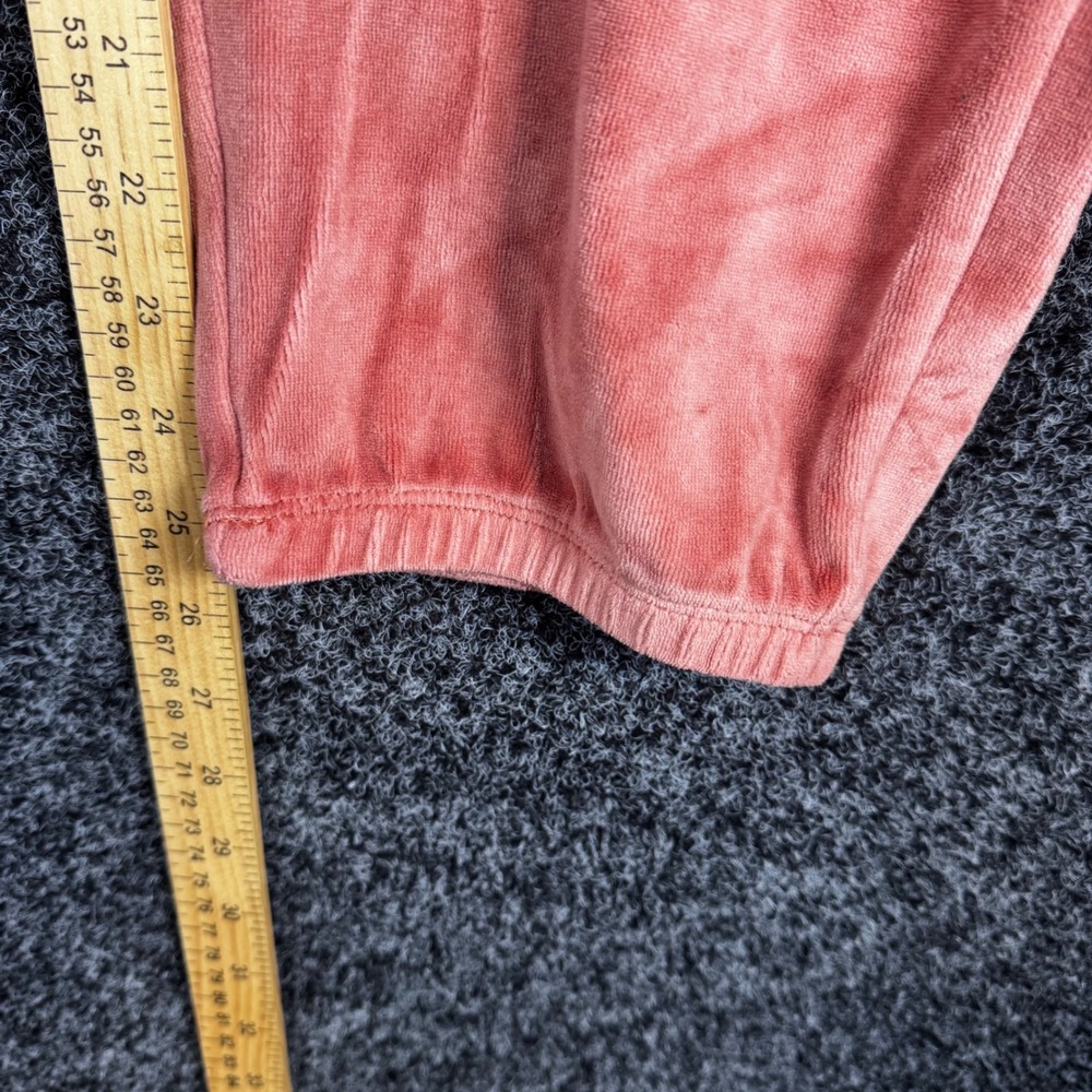 Aerie Velour Joggers XL Terracotta Orange High Rise Elastic Waist Sweatpants - Picture 7 of 7